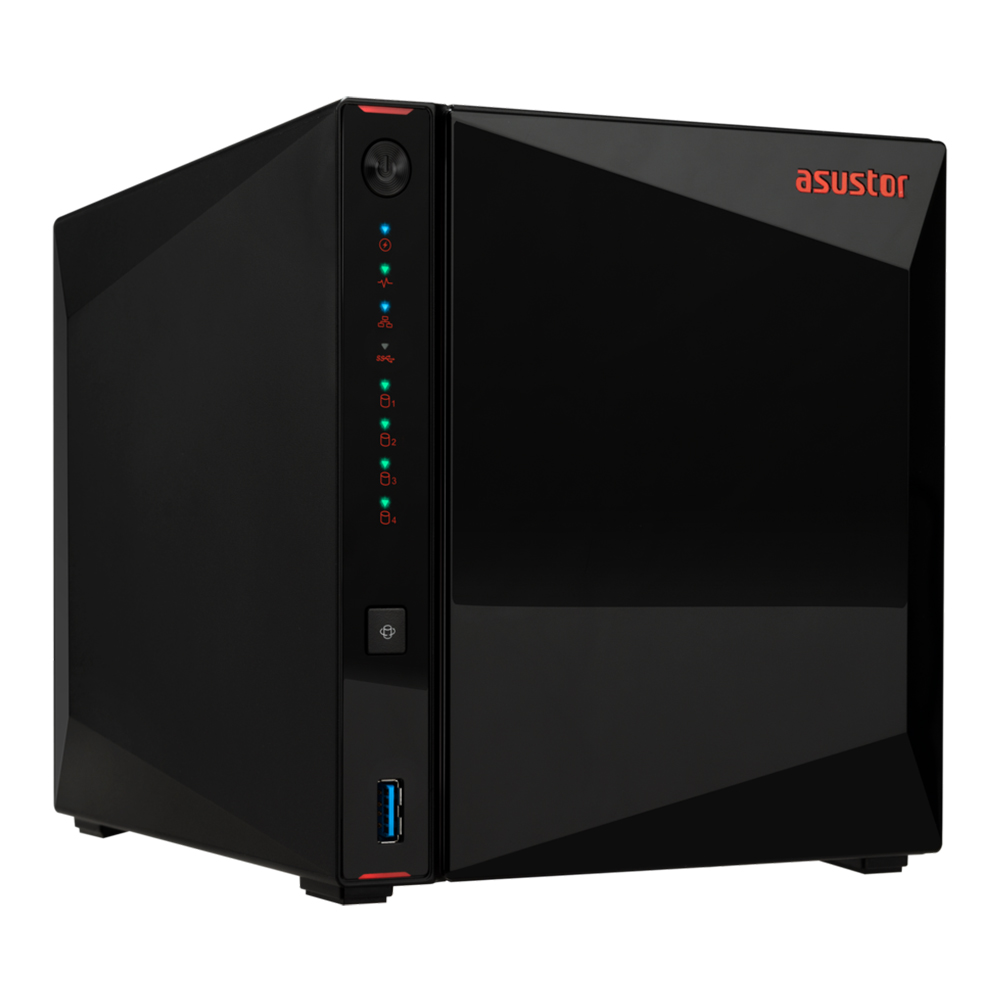 NAS (อุปกรณ์จัดเก็บข้อมูลบนเครือข่าย) ASUSTOR HARD DRIVES + FLASH SSDS (AS5404T)
