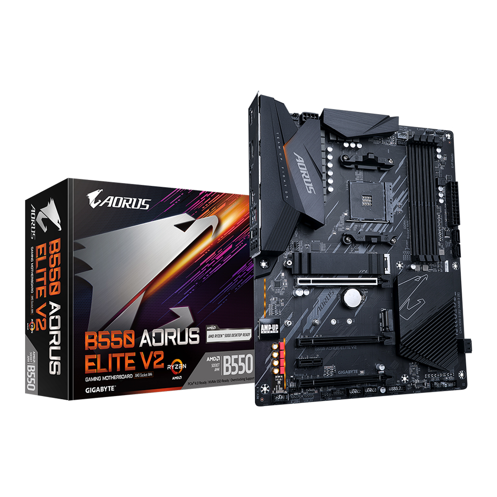 MAINBOARD (เมนบอร์ด) GIGABYTE B550 AORUS ELITE V2 (REV. 1.5) - AMD SOCKET AM4 DDR4 ATX