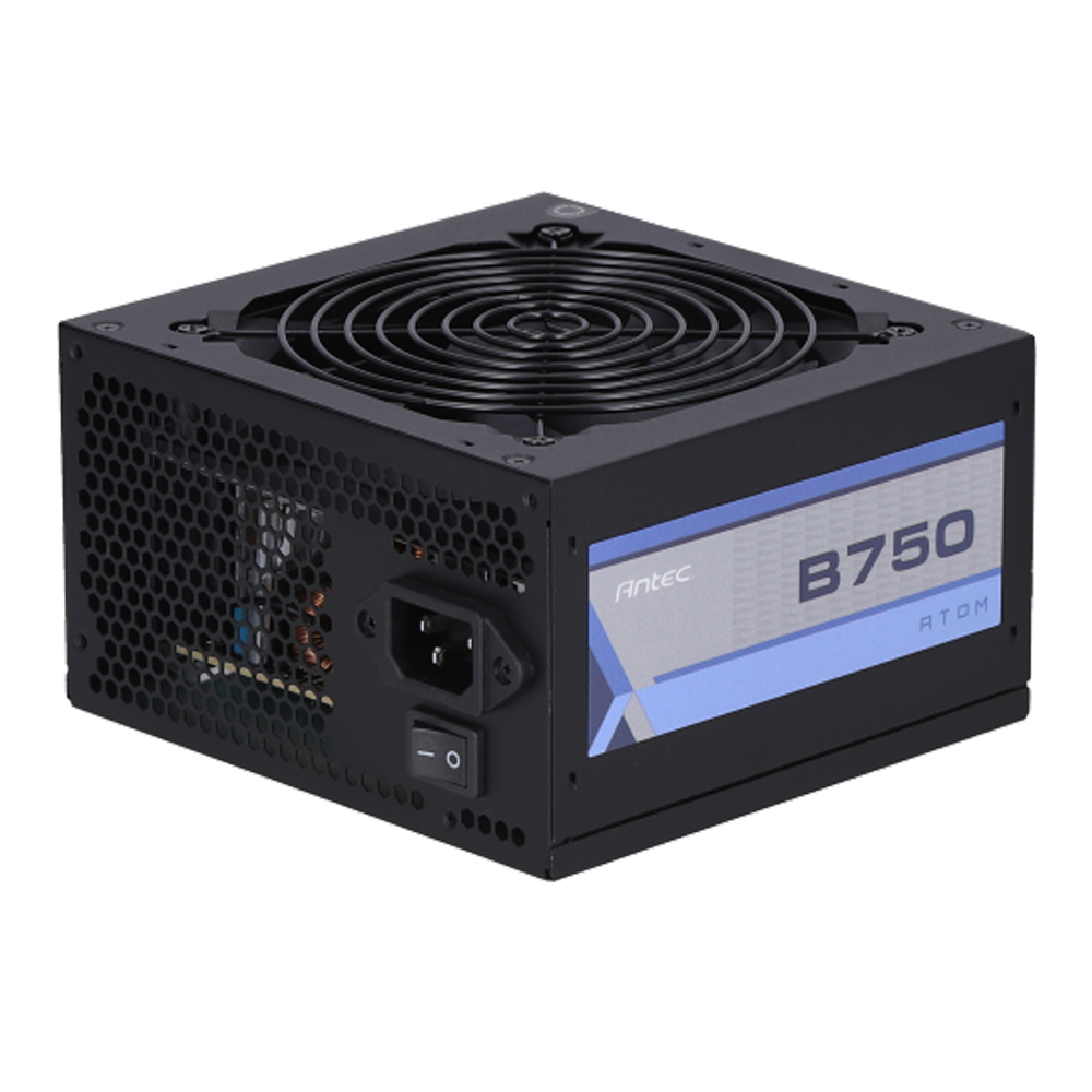 POWER SUPPLY (อุปกรณ์จ่ายไฟ) ANTEC ATOM B750 - 750W 80 PLUS BRONZE BLACK ATX