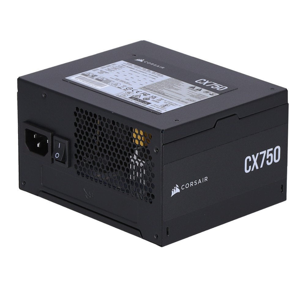 POWER SUPPLY (อุปกรณ์จ่ายไฟ) CORSAIR CX750 - 750W 80 PLUS BRONZE BLACK ATX (CP-9020279-NA)