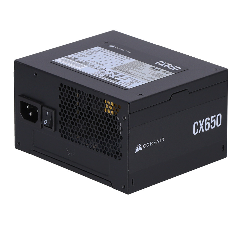 POWER SUPPLY (อุปกรณ์จ่ายไฟ) CORSAIR CX650 - 650W 80 PLUS BRONZE BLACK ATX (CP-9020278-NA)