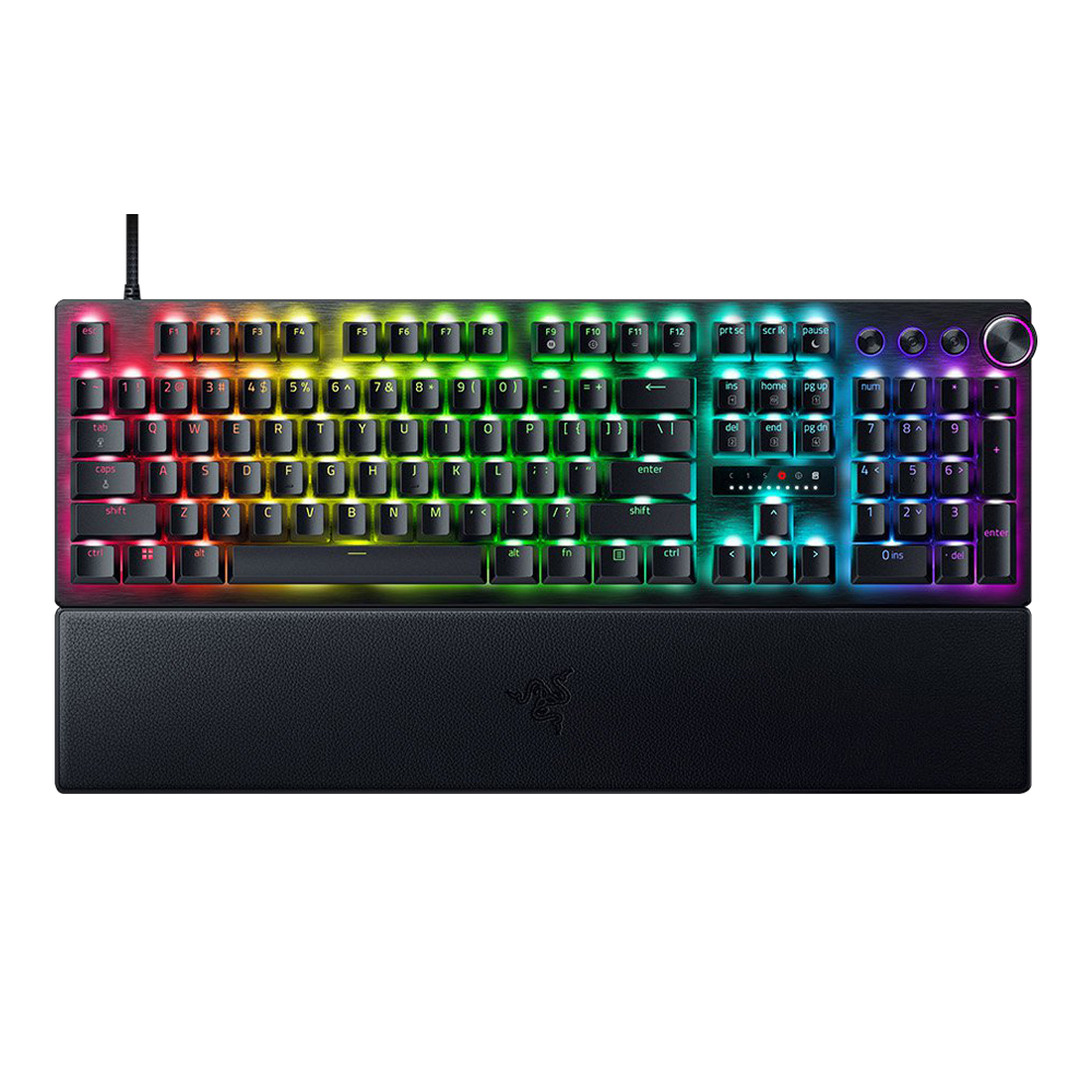 KEYBOARD (คีย์บอร์ด) RAZER HUNTSMAN V3 PRO (BLACK) (RAZER ANALOG OPTICAL SWITCH GEN-2 - CHROMA RGB - EN)