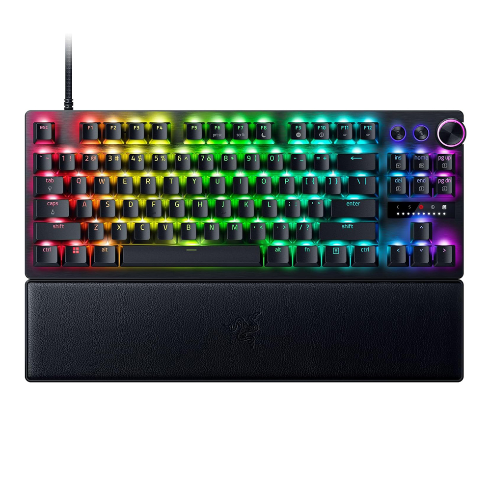 KEYBOARD (คีย์บอร์ด) RAZER HUNTSMAN V3 PRO TENKEYLESS (BLACK) (RAZER ANALOG OPTICAL SWITCH GEN-2 - CHROMA RGB - EN)