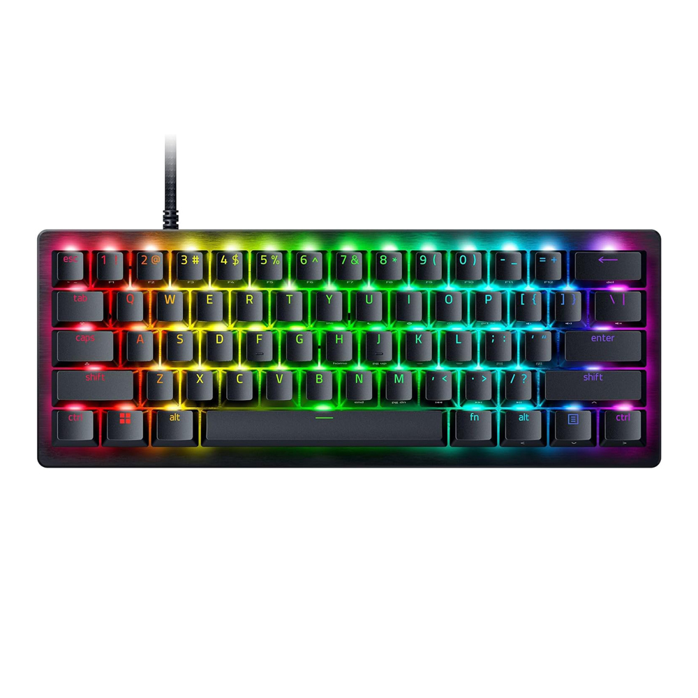 KEYBOARD (คีย์บอร์ด) RAZER HUNTSMAN V3 PRO MINI (BLACK) (RAZER ANALOG OPTICAL SWITCH GEN-2 - CHROMA RGB - EN)