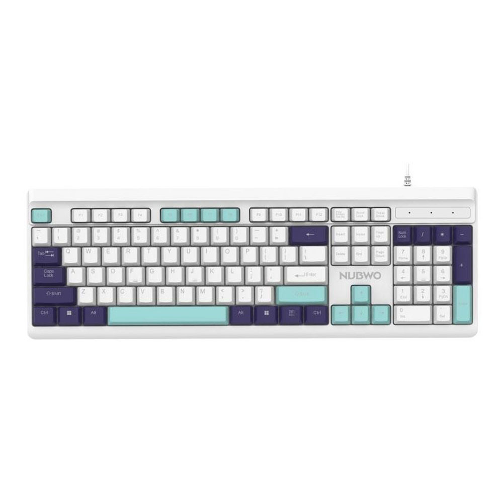 KEYBOARD (คีย์บอร์ด) NUBWO NK44 - WHITE