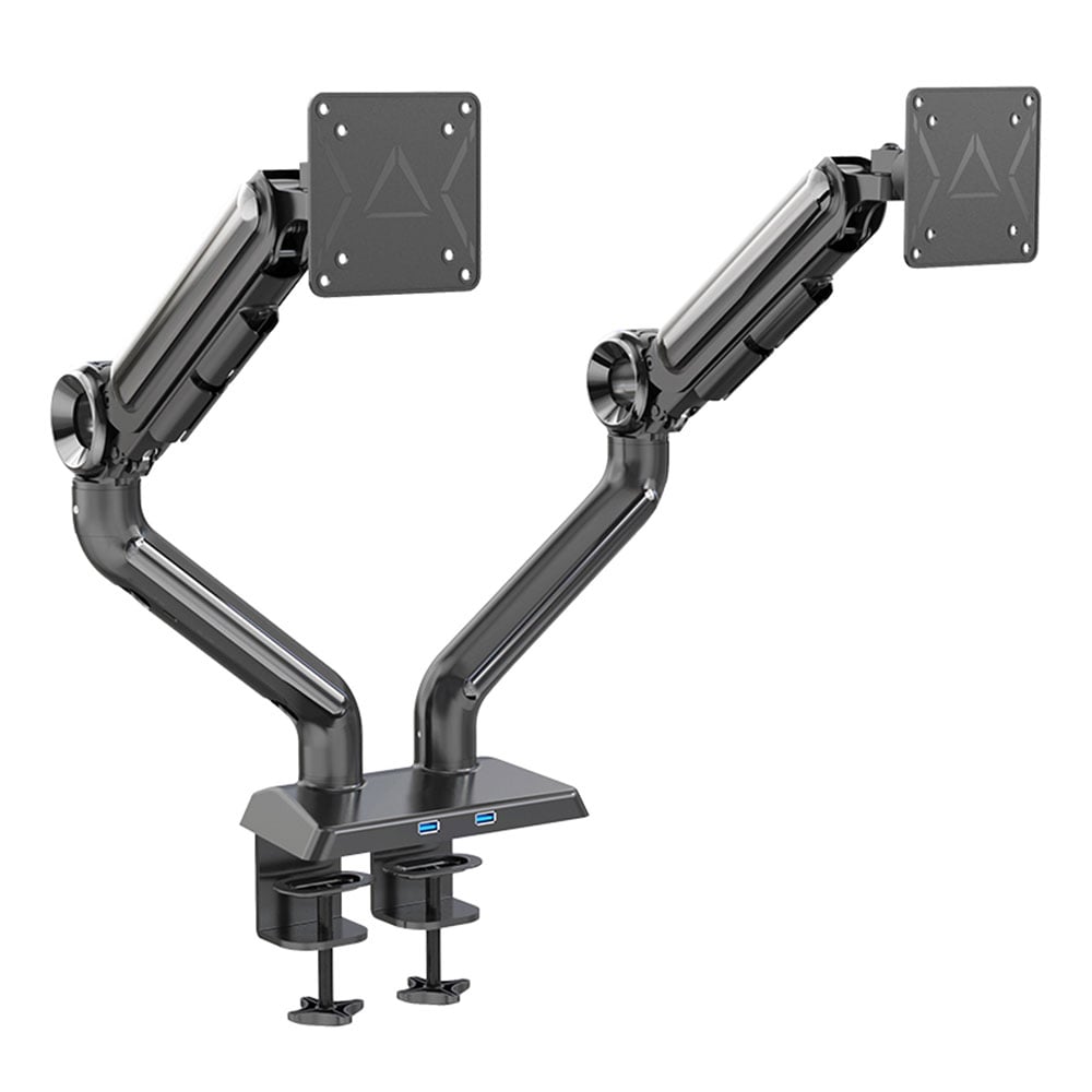 MONITOR ARM (ขาตั้งจอ) ERGONOZ ASTRO TWIN (EGN-ASTRO-B-D) (BLACK-SILVER)