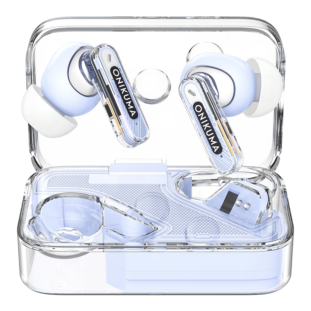TRUE WIRELESS (หูฟังไร้สาย) ONIKUMA T5 (PURPLE)