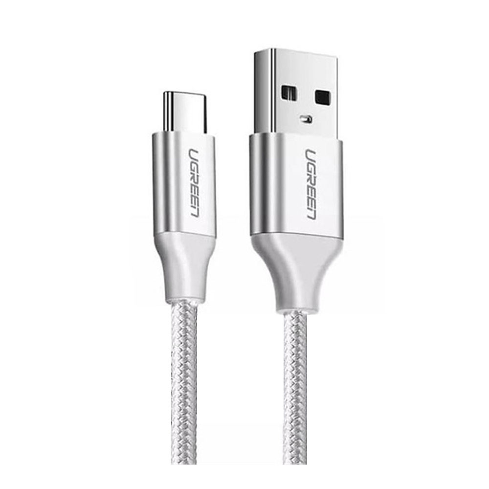 CHARGER CABLE (สายชาร์จ) UGREEN US288 USB-A TO USB-C (60131) 1M SILVER