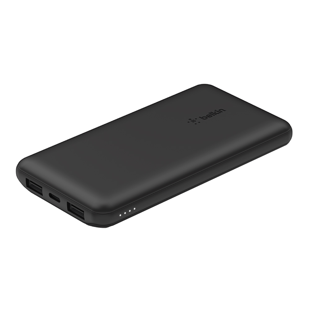 POWER BANK (พาวเวอร์แบงค์) BELKIN BOOSTCHARGE 10000 mAh - BLACK (BPB011BTBK)