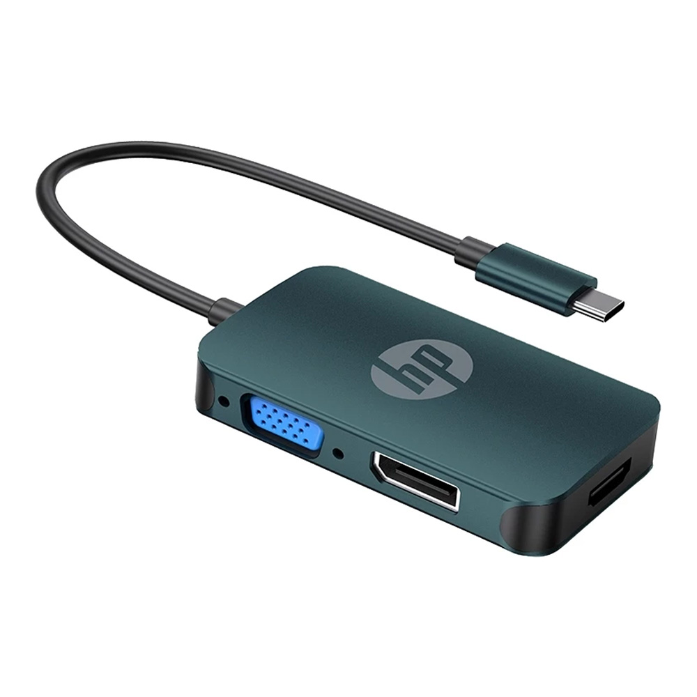 ADAPTER/CONVERTER (อุปกรณ์แปลงสัญญาณ) HP USB-C TO VGA/HDML/DP ADAPTOR (DHC-CT200)