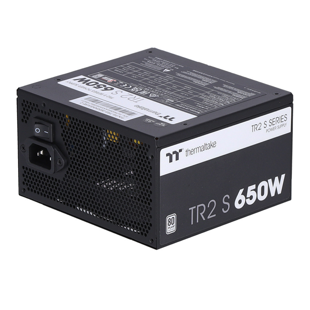 POWER SUPPLY (อุปกรณ์จ่ายไฟ) THERMALTAKE TR2 S 650W (DC TO DC VERSION) - 650W 80 PLUS BLACK ATX (PS-TRS-0650NNSAWE-2)