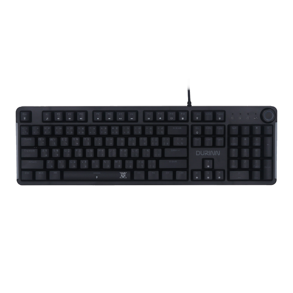 KEYBOARD (คีย์บอร์ด) NUBWO X800 DURINN (BLACK) (BLUE SWITCH - MINI RGB - EN/TH)