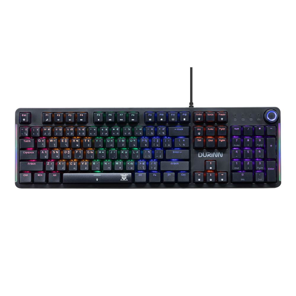 KEYBOARD (คีย์บอร์ด) NUBWO X800 DURINN (BLACK) (RED SWITCH - MINI RGB - EN/TH)