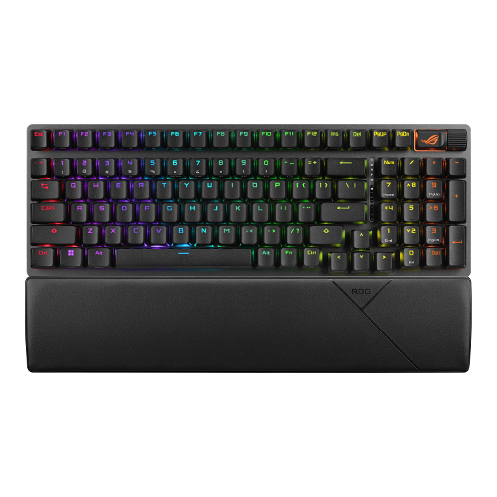 WIRELESS KEYBOARD (คีย์บอร์ดไร้สาย) ASUS ROG STRIX SCOPE II 96 WIRELESS (BLACK) (ASUS ROG NX STORM SWITCH - AURA SYNC RGB - EN/TH)