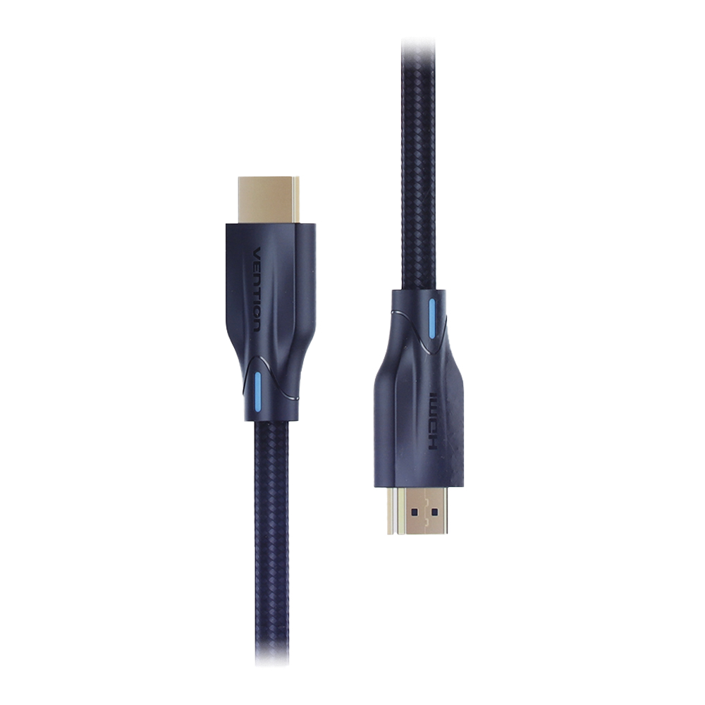 MONITOR CABLE (สายจอมอนิเตอร์) VENTION COTTON BRAIDED 8K HDMI CABLE 2M (BLACK) (AAUBH)