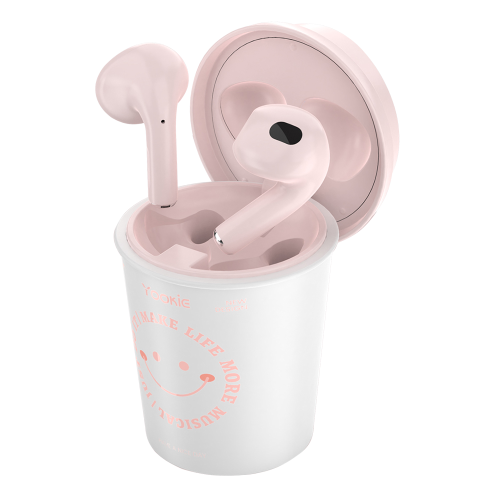 TRUE WIRELESS (หูฟังไร้สาย) YOOKIE YKS052 (PINK)