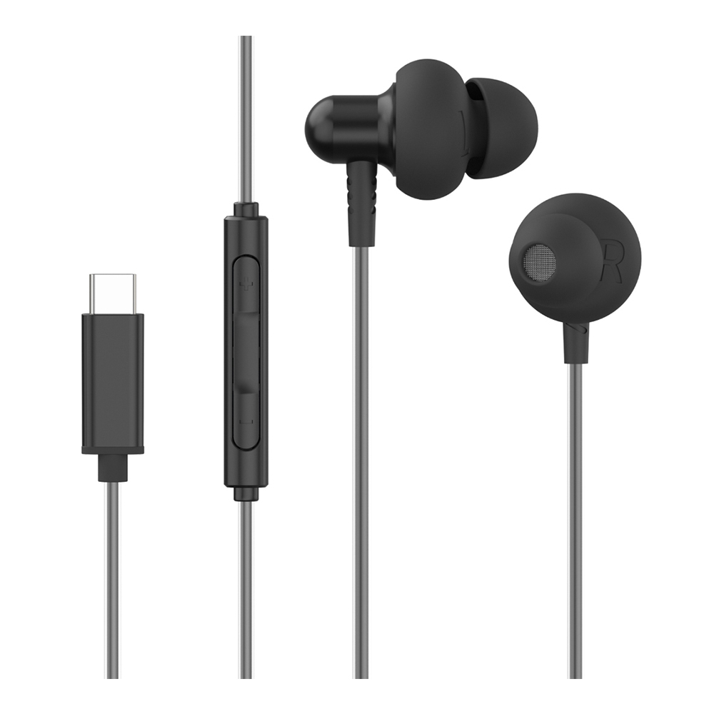 EARPHONES (หูฟัง) HP WIRED USB-C (DHH-1126) (BLACK)