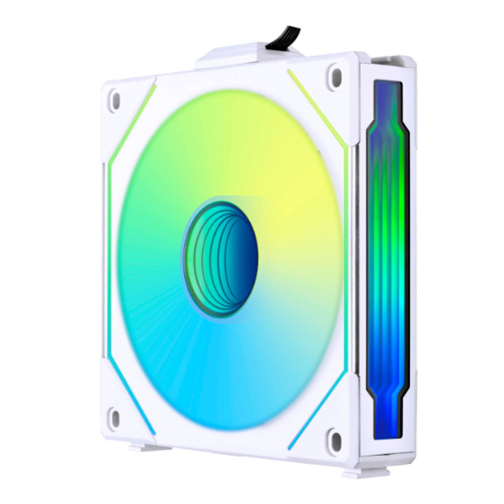 CASE FAN (พัดลมเคส) LIAN-LI UNI SL INFINITY REVERSE BLADE 140MM (WHITE) (UF-RSLIN140-1W)