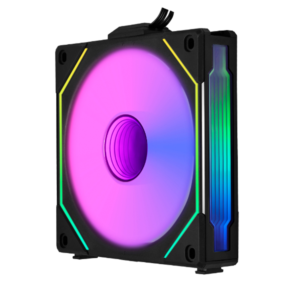 CASE FAN (พัดลมเคส) LIAN-LI UNI SL INFINITY REVERSE BLADE 140MM (BLACK) (UF-RSLIN140-1B)