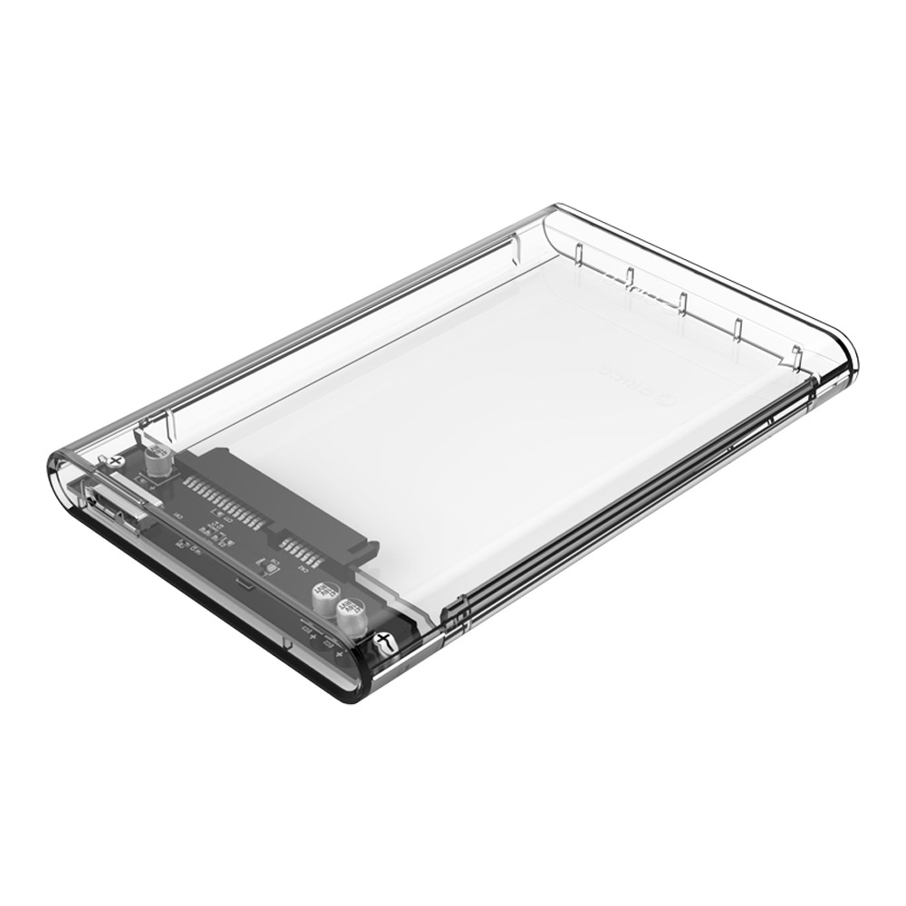 2.5 INCH ENCLOSURE (กล่องใส่ฮาร์ดดิสก์ 2.5 นิ้ว) ORICO 2.5 INCH TRANSPARENT USB3.0 HARD DRIVE ENCLOSURE (2139U3-CR-BP)