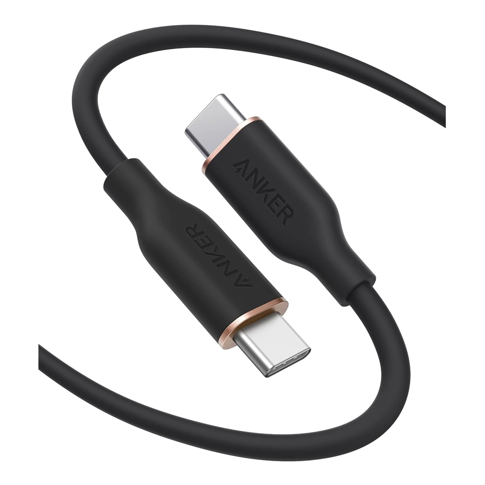 CHARGER CABLE (สายชาร์จ) ANKER 643 USB-C TO USB-C 100W 1.8 METER (BLACK)