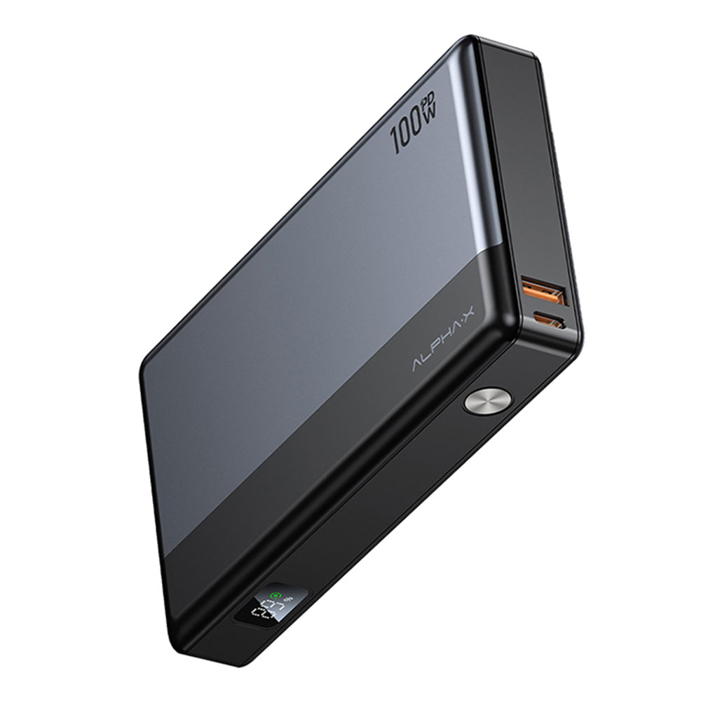 POWER BANK (พาวเวอร์แบงค์) ALPHA-X PWB ALP30-16PD 100W 30K mAh (BLACK)