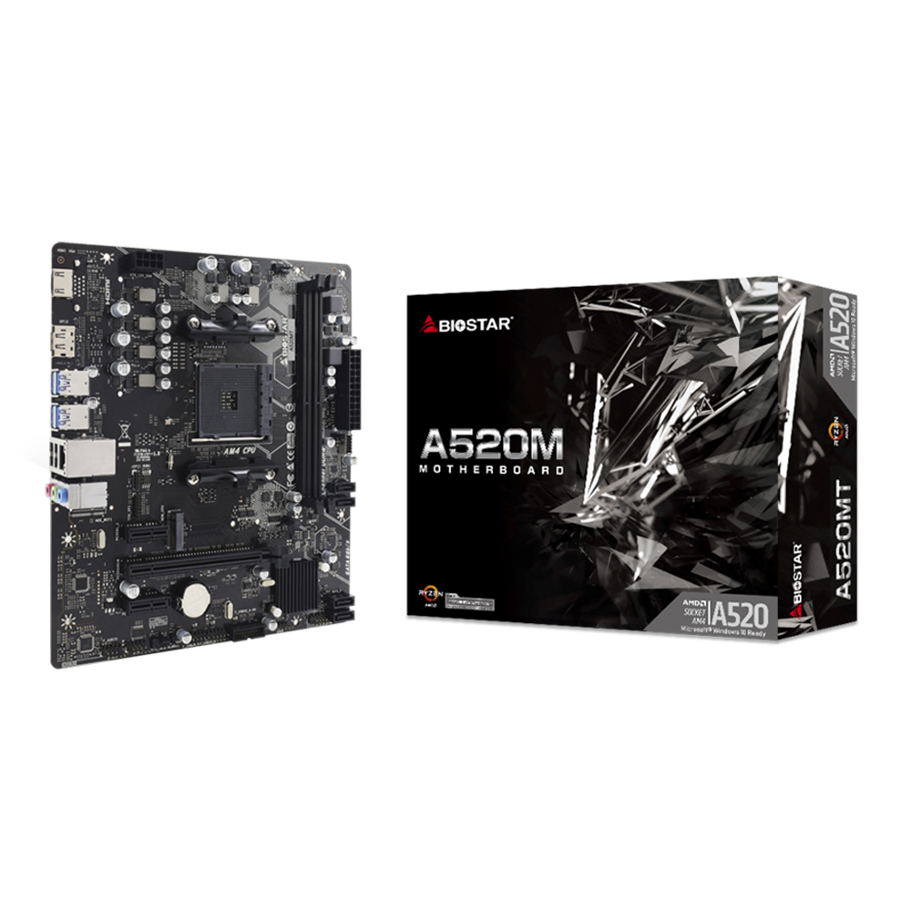 MAINBOARD (เมนบอร์ด) BIOSTAR A520MT VER .6.0