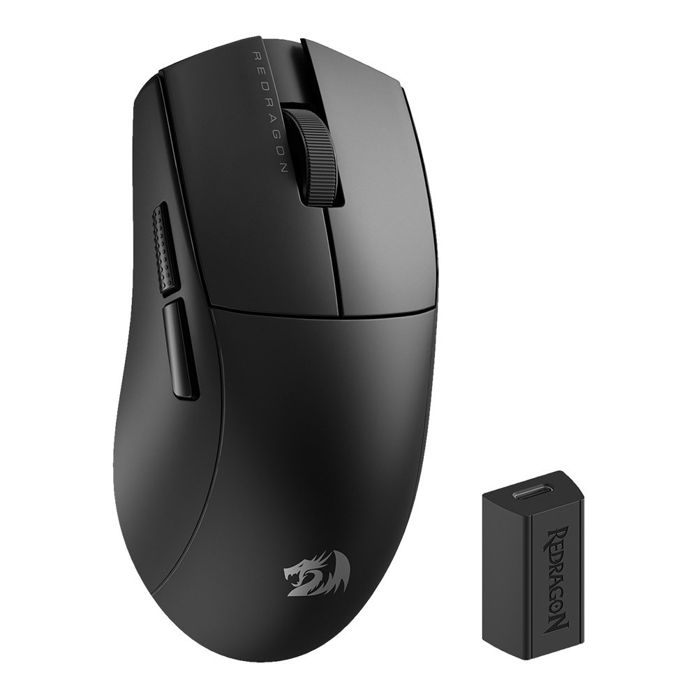 WIRELESS MOUSE (เมาส์ไร้สาย) REDRAGON K1ING M916 PRO (4K Hz) (BLACK)