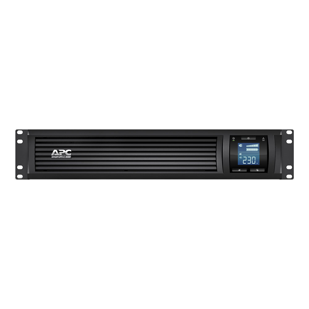 UPS (เครื่องสำรองไฟฟ้า) APC SMART SMC LCD RM 2U 230V 3000VA/2100W (SMC3000RMI2U)
