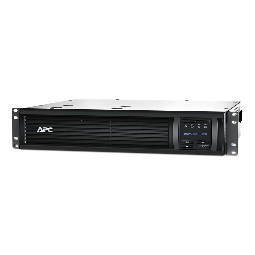 UPS (เครื่องสำรองไฟฟ้า) APC SMART SMT LCD RM 2U 230V 750VA/500W WITH NETWORK CARD (SMT750RMI2UNC)