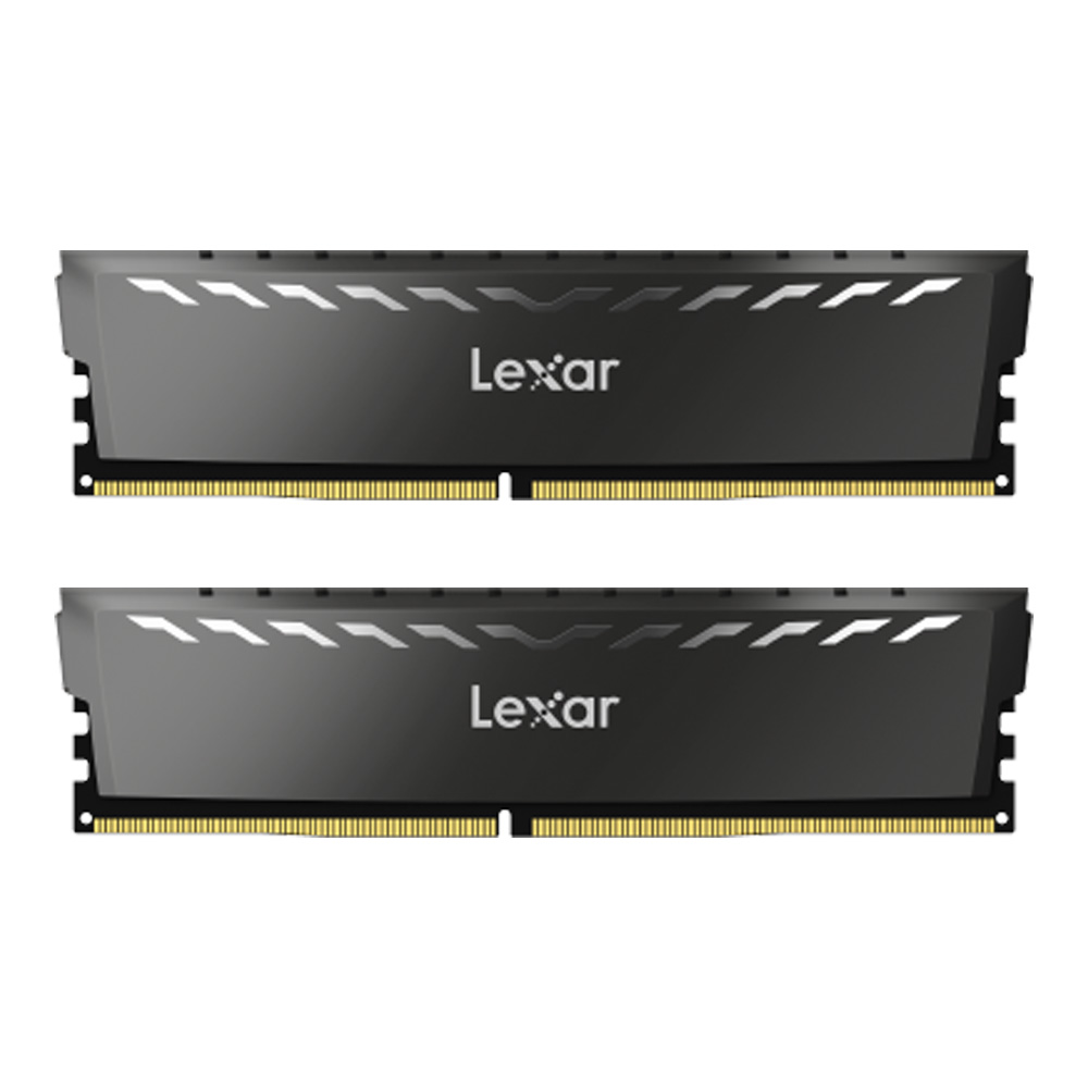 16GB (8GBx2) DDR4 3200MHz RAM (หน่วยความจำ) LEXAR THOR DDR4 (INTEL XMP) (DARK GREY) (LD4BU008G-R3200GDXG)