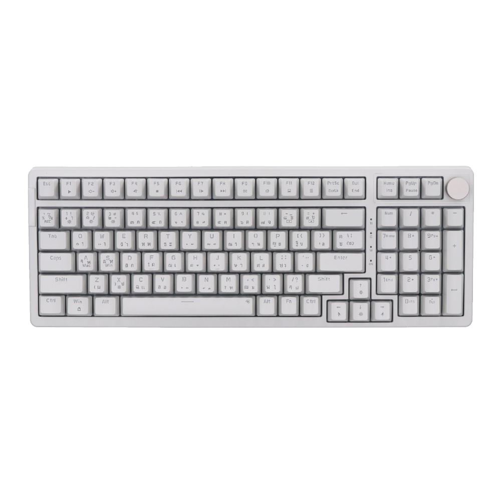 KEYBOARD (คีย์บอร์ด) AJAZZ AK992 (RETRO CLASSIC) (RED SWITCH BLUE LED EN/TH)
