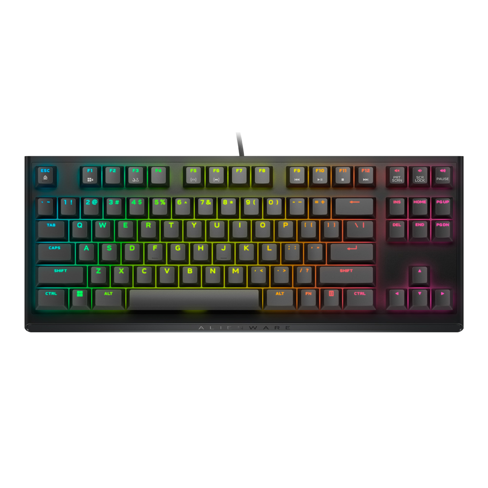 KEYBOARD (คีย์บอร์ด) ALIENWARE AW420K (DARK SIDE OF THE MOON) (CHERRY MX RED SWITCH ALIENFX RGB EN)