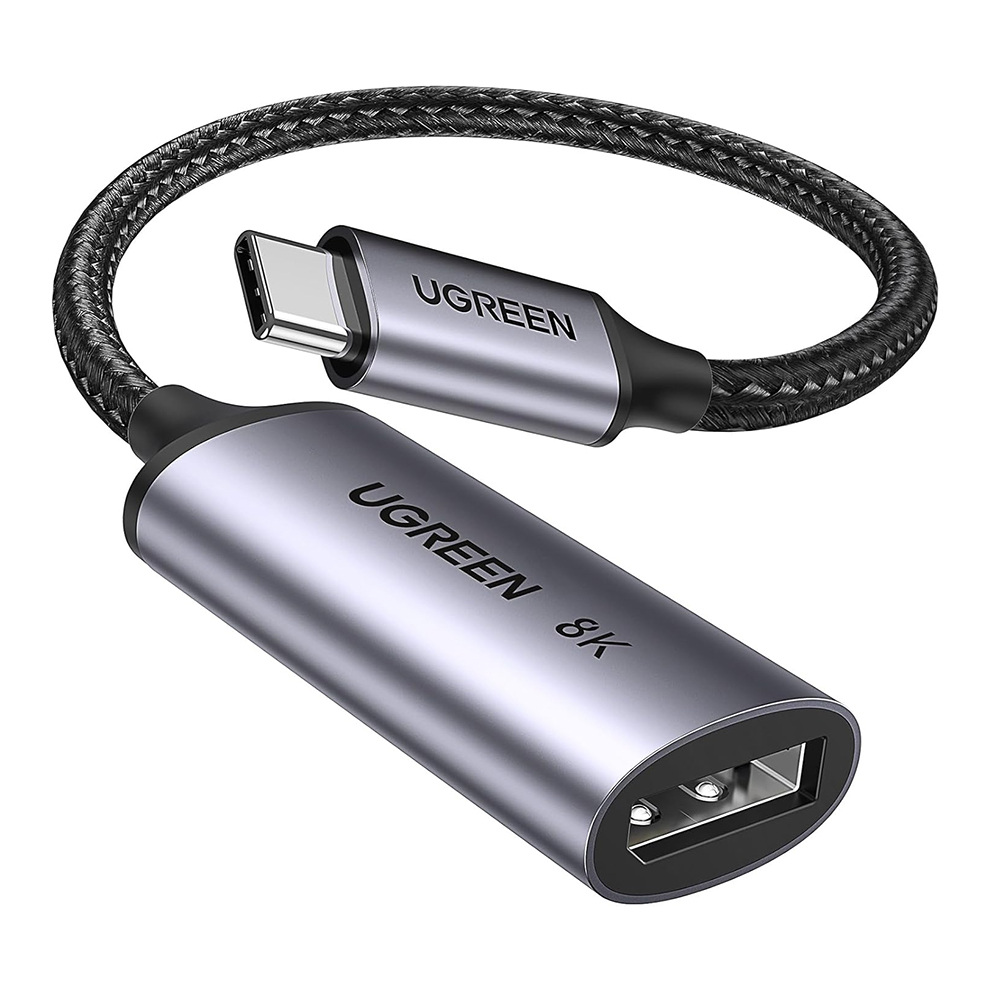 USB-C TO DP ADAPTER (อะแดปเตอร์แปลงสัญญาณภาพ) UGREEN USB-C TO DISPLAYPORT 8K CABLE (15575)