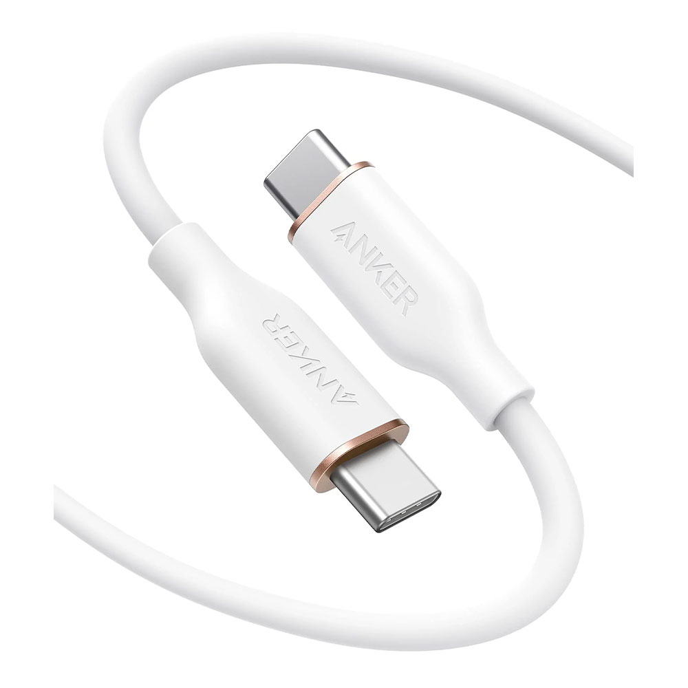 USB-C CABLE (สายยูเอสบีซี) ANKER 643 USB-C TO USB-C 100W 90CM (AK361) (A8552H22) (WHITE)
