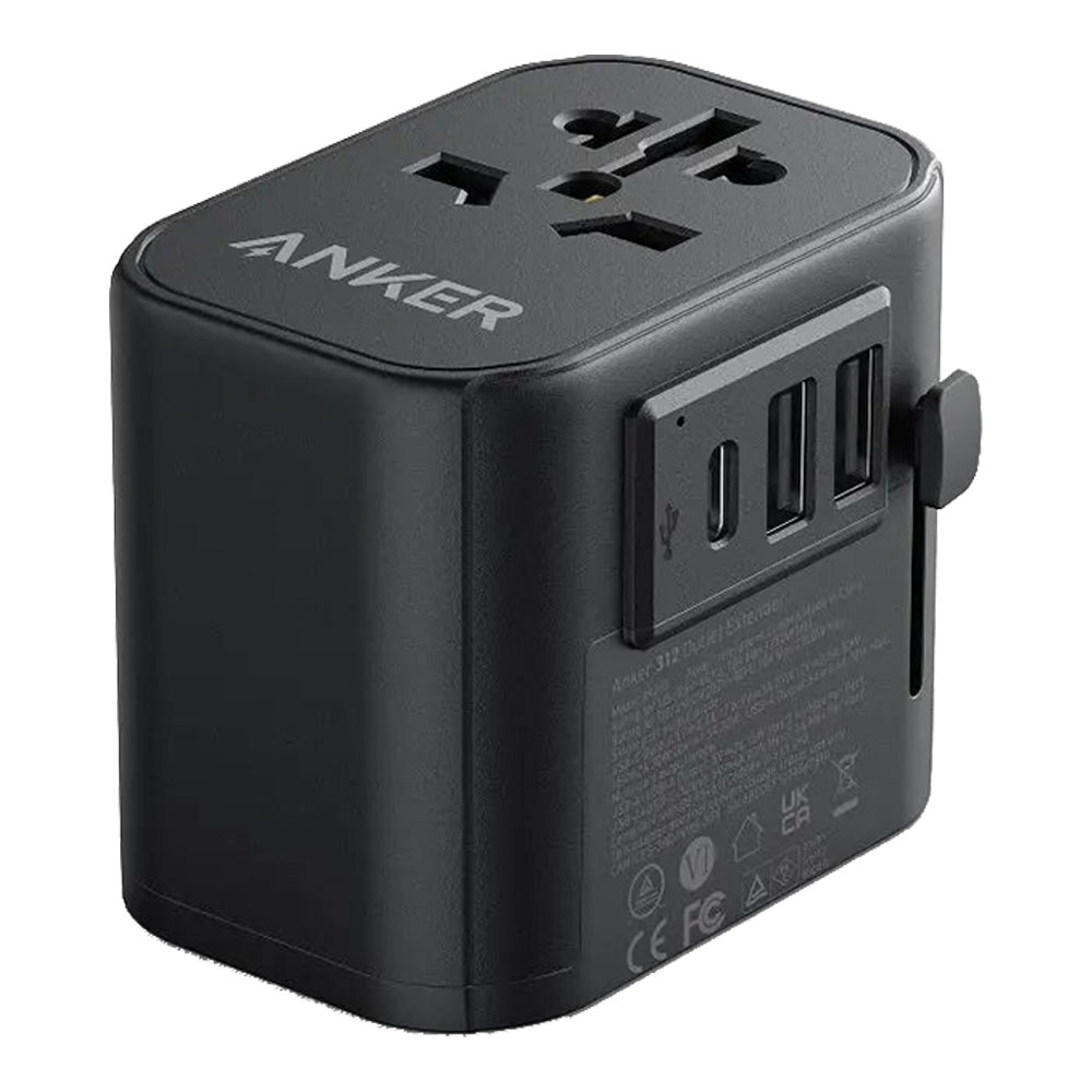 CHARGER (ที่ชาร์จ) ANKER POWEREXTEND USB-C TRAVEL 30W (A9212K11) (BLACK)