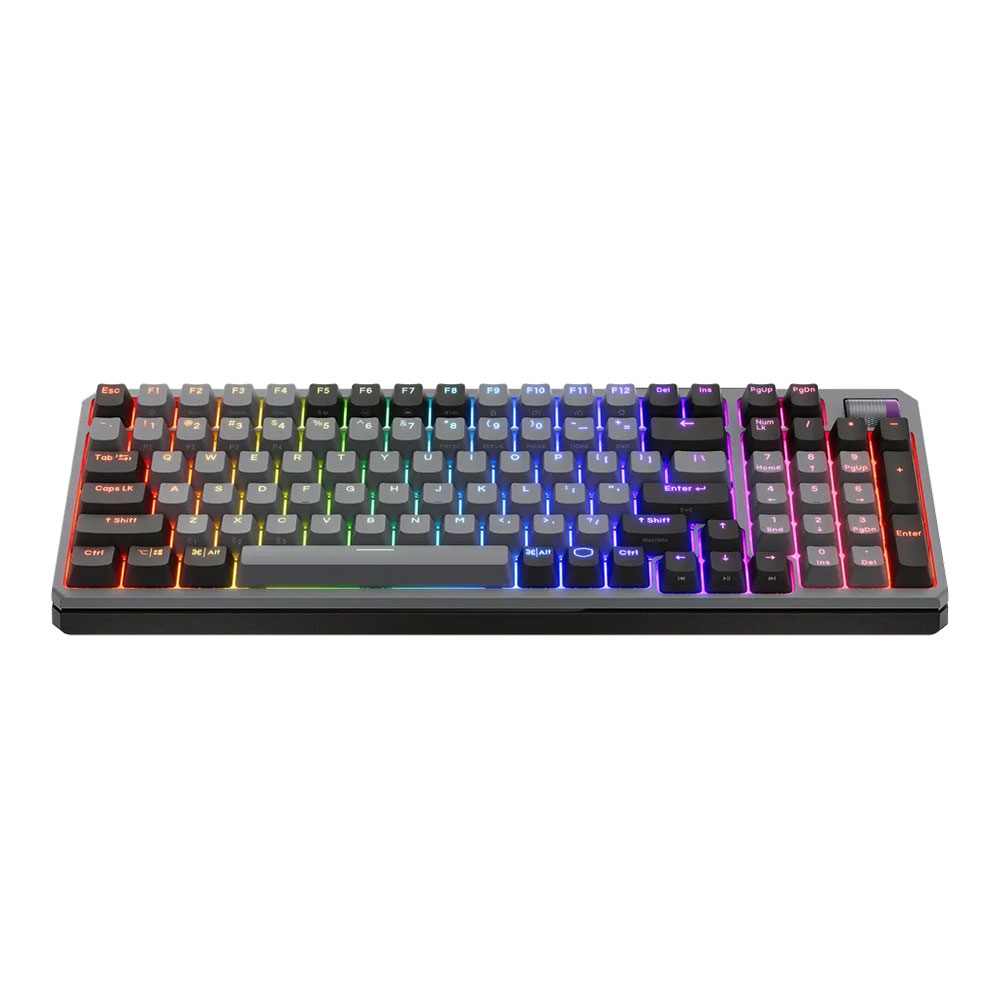 WIRELESS KEYBOARD (คีย์บอร์ดไร้สาย) COOLER MASTER MK770 HYBRID RGB (KAILH BOX V2 RED SWITCH) SPACE GRAY (US)