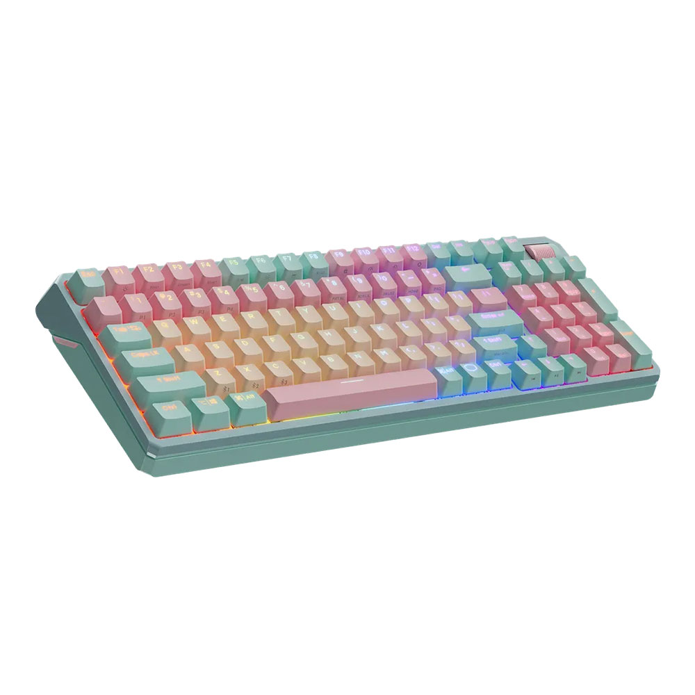 WIRELESS KEYBOARD (คีย์บอร์ดไร้สาย) COOLER MASTER MK770 HYBRID RGB (KAILH BOX V2 WHITE SWITCH) MACARON (US)