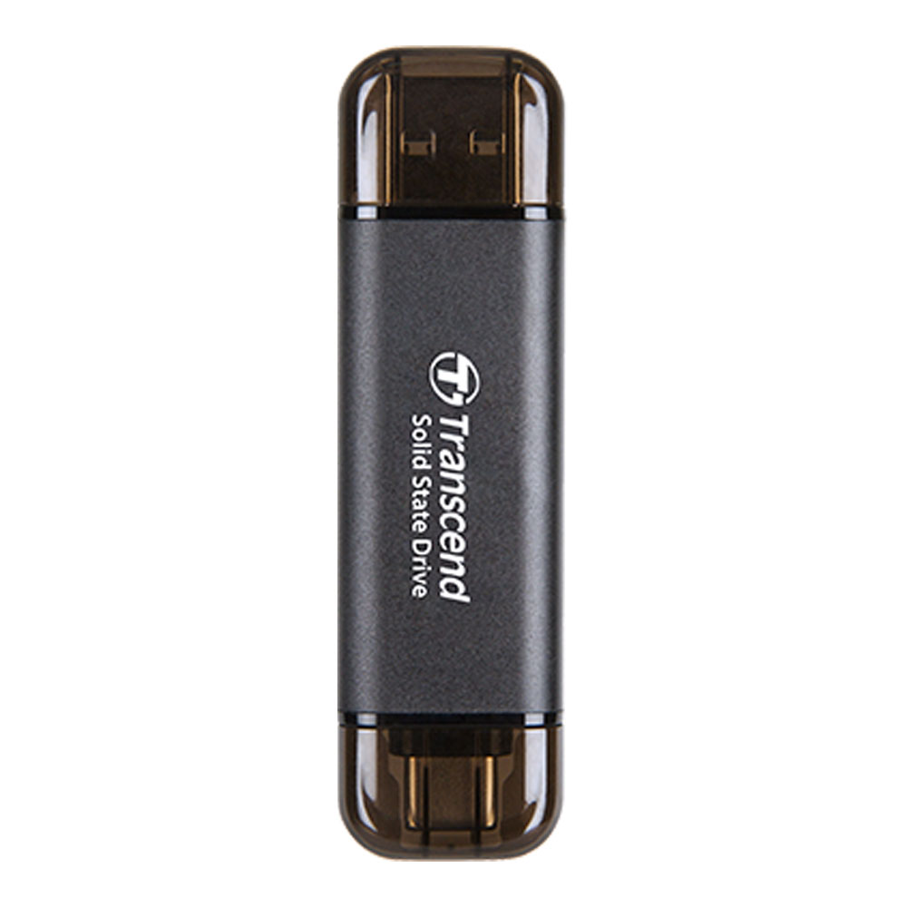 1 TB PORTABLE SSD (เอสเอสดีพกพา) TRANSCEND ESD310 USB TYPE-C/A (BLACK) (TS1TESD310C)
