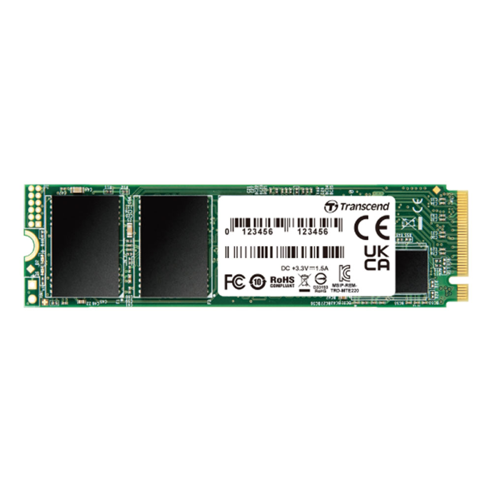 512 GB SSD (เอสเอสดี) TRANSCEND MTE220S M.2 2280 PCIe GEN3 x4 3D TLC DRAM (TS512GMTE220S)