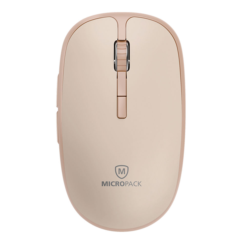 WIRELESS MOUSE (เมาส์ไร้สาย) MICROPACK DUAL MODES WIRELESS MP-729B (CREAM)