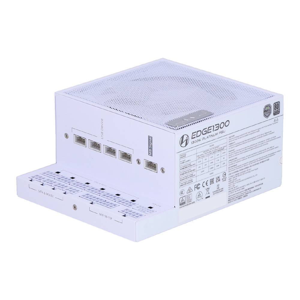 POWER SUPPLY (อุปกรณ์จ่ายไฟ) LIAN LI EDGE1300 - 1300W 80 PLUS PLATINUM WHITE ATX (EG1300)