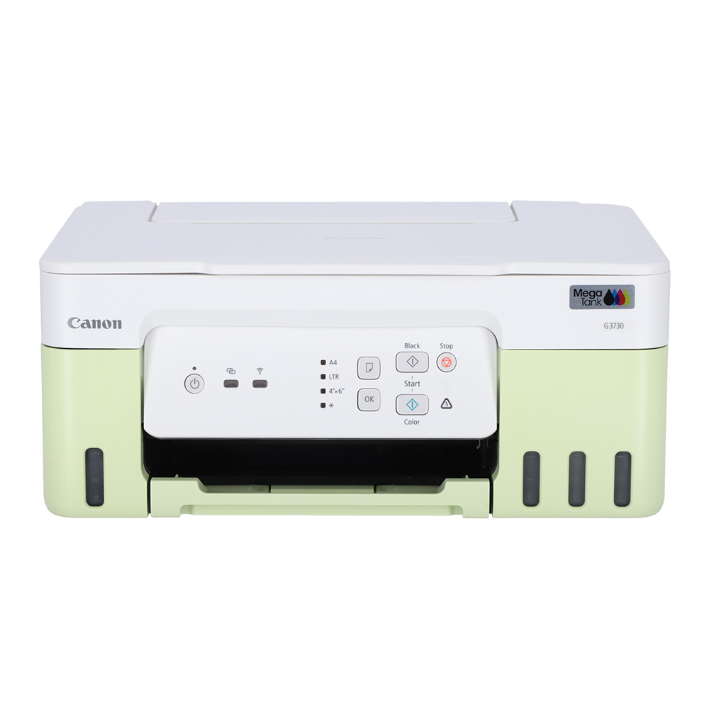INKJET PRINTER (เครื่องพิมพ์อิงค์เจ็ท) CANON PIXMA G3730 - WIRELESS MULTIFUNCTION MEGATANK PRINTER WITH LOW-COST INK BOTTLES (YELLOW-GREEN)
