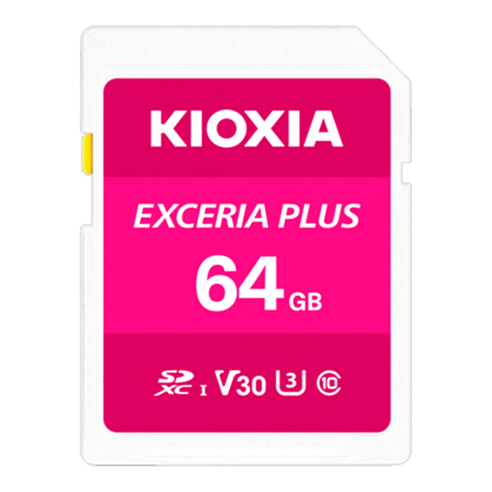 64 GB SD CARD (เอสดีการ์ด) KIOXIA EXCERIA PLUS (LNPL1M064GG4)