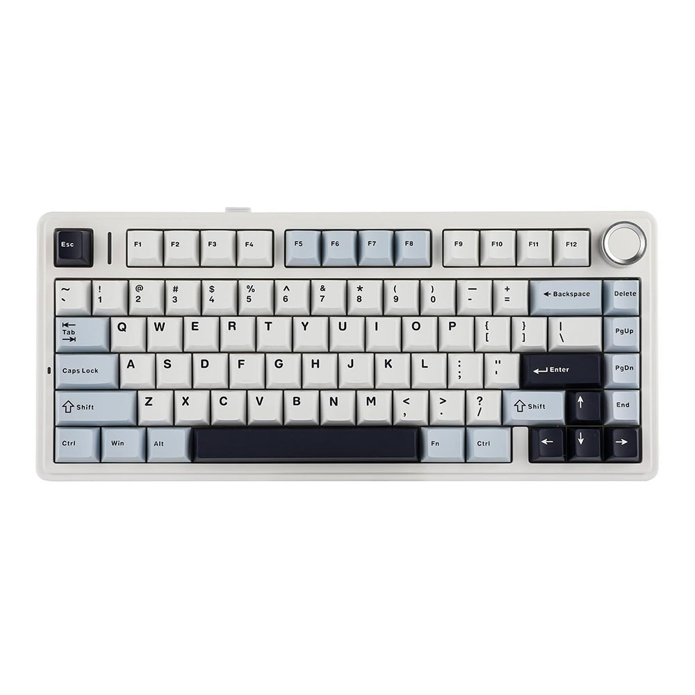 WIRELESS KEYBOARD (คีย์บอร์ดไร้สาย) AULA F75 GREEN SWITCH RGB EN/TH - WHITE-BLUE-PURPLE