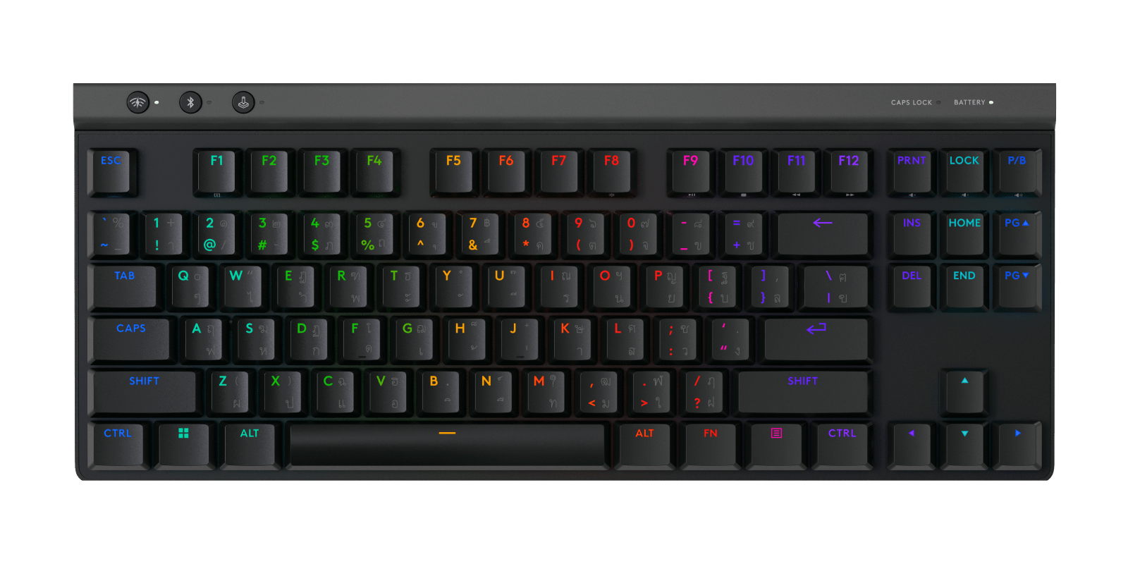 KEYBOARD (คีย์บอร์ด) LOGITECH G G515 LIGHTSPEED WIRELESS TKL TACTILE BLACK