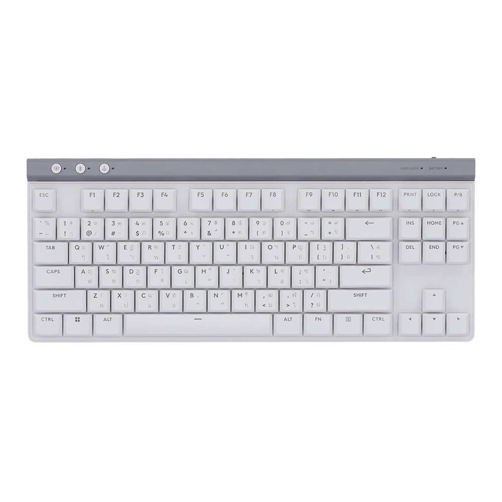 KEYBOARD (คีย์บอร์ด) LOGITECH G G515 LIGHTSPEED WIRELESS TKL TACTILE WHITE