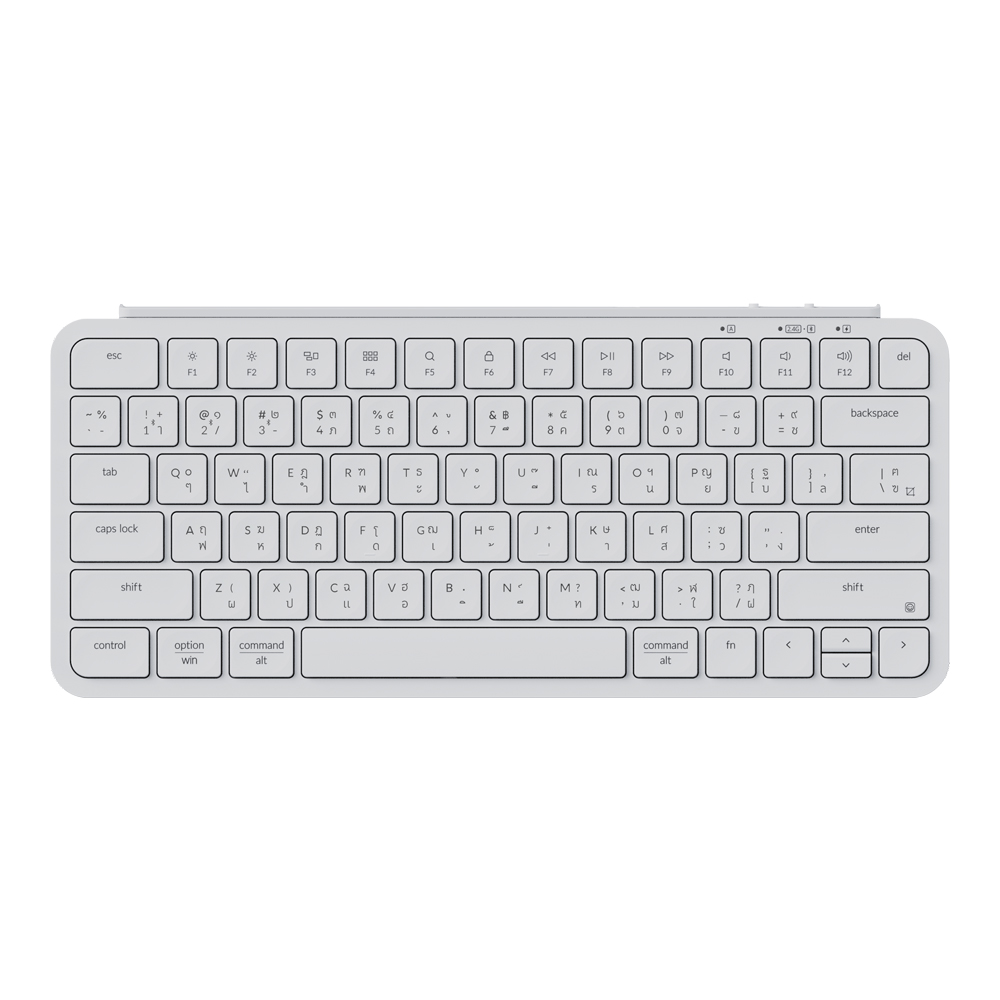 WIRELESS KEYBOARD (คีย์บอร์ดไร้สาย) KEYCHRON B1 PRO (IVORY WHITE) (SCISSOR SWITCH NON-BACKLIT EN/TH) (B1P-K2-TH)