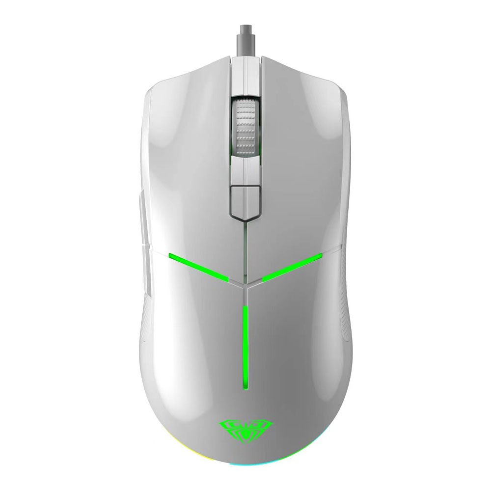 MOUSE (เมาส์) AULA F820 GAMING (D0633185) (WHITE)
