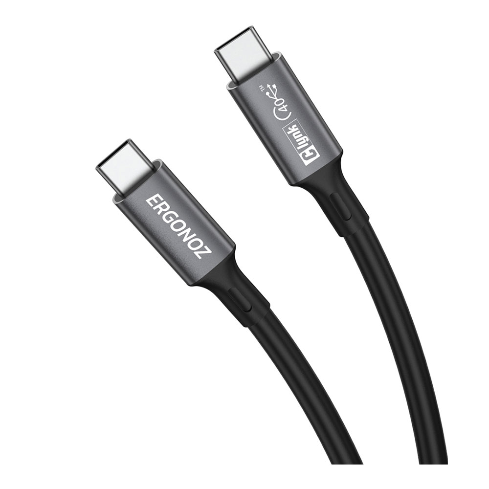 CHARGER CABLE (สายชาร์จ) ERGONOZ CLYNK HISPEED USB4.0 GEN3 (EGN-CLYNK-THUNDER-C2C-1.8M) 1.8M
